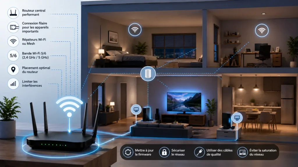 Optimisation du réseau domestique avec WiFi et Ethernet pour améliorer l'expérience IPTV