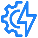Icône illustrant une diffusion IPTV fluide et optimisée avec Vision4K.