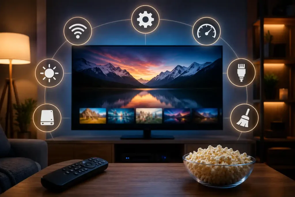 Réglages Smart TV permettant d'améliorer la qualité IPTV et la stabilité du streaming