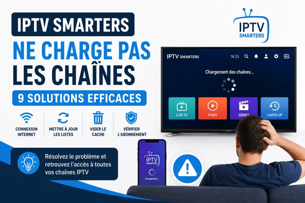 IPTV Smarters ne charge pas les chaînes : 9 solutions